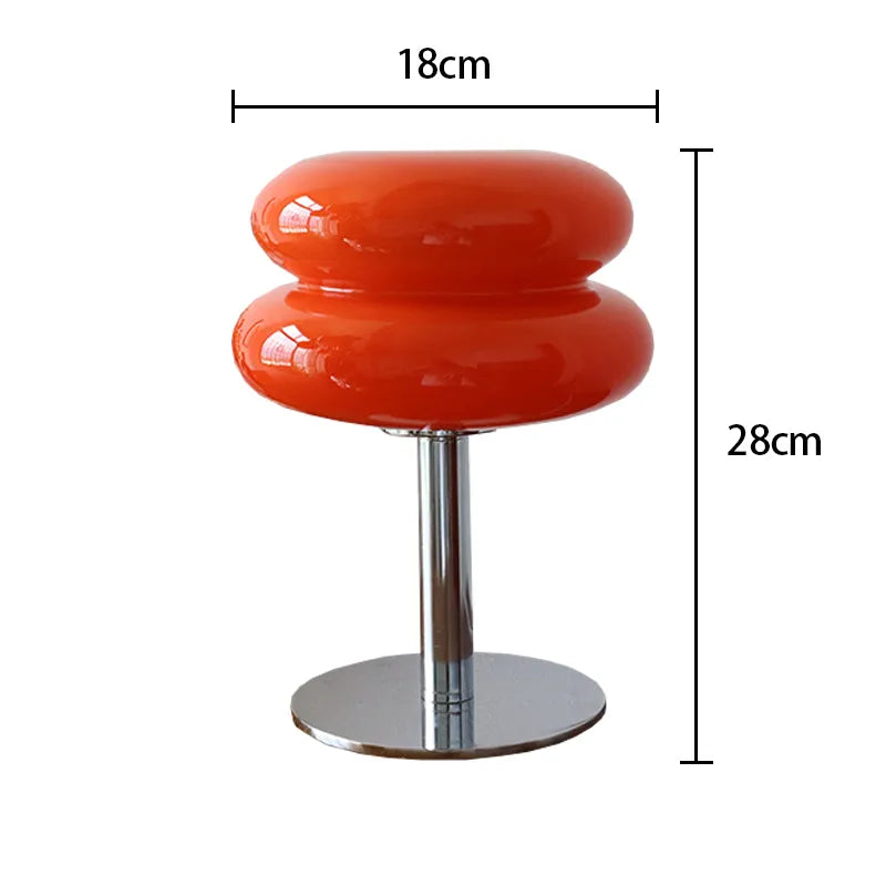 Lampe de table en verre Macaron