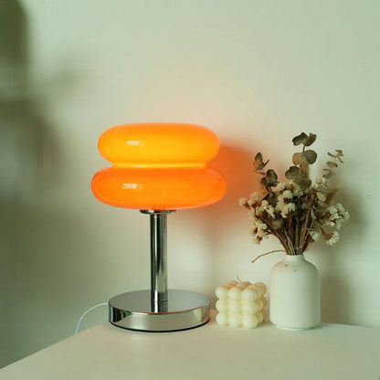 Lampe de table en verre Macaron