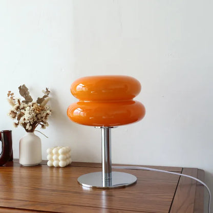 Lampe de table en verre Macaron