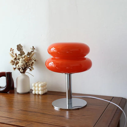 Lampe de table en verre Macaron